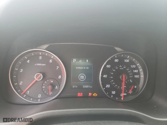 2018 Hyundai Elantra Sport with VIN KMHD04LB3JU539207, listed as a Copart auction lot 51573023 with 50,891 mi miles and Salvage Title. Bid and sale history available at carsss.com. Image 9.