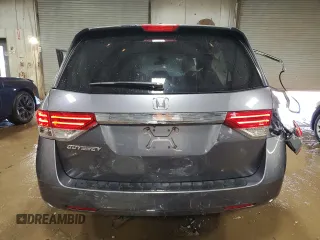 2015 Honda Odyssey EX-L with VIN 5FNRL5H64FB051046, listed as a Copart auction lot 50446525 with 152,983 mi miles and Salvage Title. Bid and sale history available at DreamBid. Image 6.