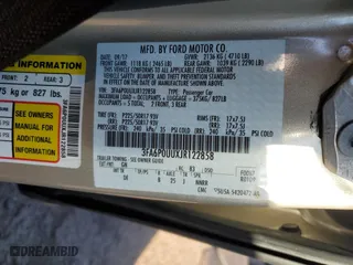 2018 Ford Fusion Hybrid S with VIN 3FA6P0UUXJR122858, listed as a Copart auction lot 85801834 with 0 mi miles and Salvage Title. Bid and sale history available at carsss.com. Image 12.