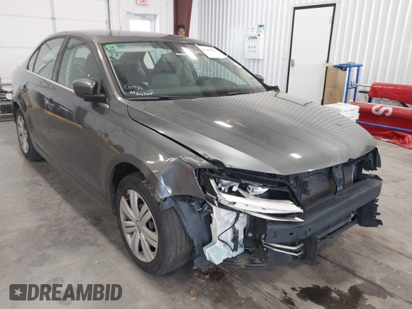 2017 Volkswagen Jetta S with VIN 3VW2B7AJ4HM357707, listed as a IAAI auction lot 42606933 with 124,253 mi miles and . Bid and sale history available at DreamBid. Image 1.