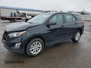 2021 Chevrolet Equinox LS with VIN 3GNAX5EV0MS141383, listed as a Copart auction lot 50166565 with 77,852 mi miles and Salvage title. Bid and sale history available at DreamBid. Image 1.