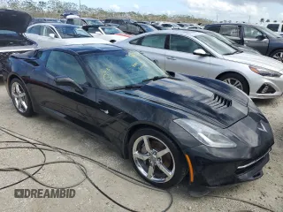 2014 Chevrolet Corvette 3LT with VIN 1G1YF2D7XE5105412, listed as a Copart auction lot 76275714 with Not provided miles and Non repairable. Bid and sale history available at DreamBid. Image 4.