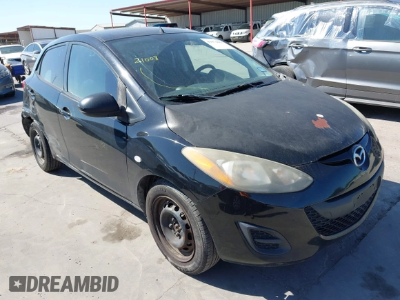 2012 Mazda 2 Sport with VIN JM1DE1KZ0C0146875, listed as a IAAI auction lot 41974461 with 211,414 mi miles. Bid and sale history available at carsss.com. Image 1.