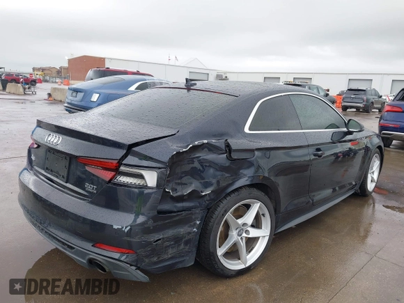 2018 Audi A5 Premium Plus with VIN WAUTNAF56JA049039, listed as a IAAI auction lot 41868983 with 81,551 mi miles and . Bid and sale history available at DreamBid. Image 4.