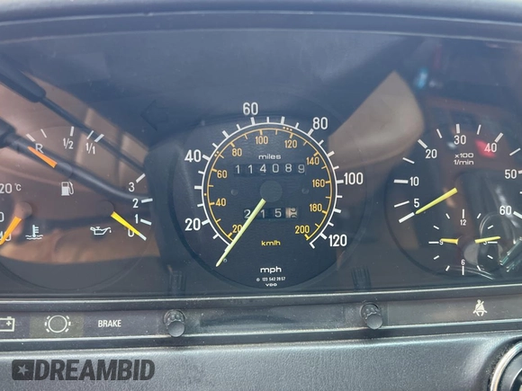 1984 Mercedes-Benz 300 with VIN WDBAB53A5EA022012, listed as a Copart auction lot 56141945 with 114,089 mi miles and Clean Title. Bid and sale history available at DreamBid. Image 8.