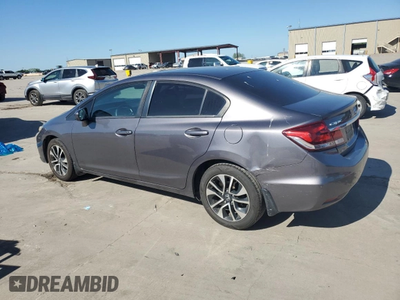 2015 Honda Civic EX z VIN 19XFB2F87FE055316, wystawiony jako Copart lot #54130135 z przebiegiem 136 284 mil mil oraz Szkoda całkowita • Salvage title. Historia ofert i sprzedaży dostępna na DreamBid. Obrazek 2.