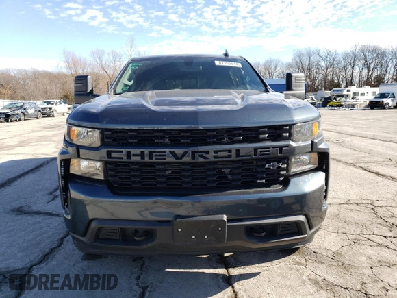 2021 Chevrolet Silverado 1500 Custom with VIN 3GCPYBEH1MG174260, listed as a Copart auction lot 87165514 with 46,231 mi miles and Salvage Title. Bid and sale history available at DreamBid. Image 5.