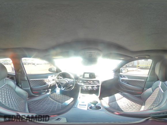 2019 Genesis G70 Advanced with VIN KMTG44LA9KU019674, listed as a Copart auction lot 63004515 with 60,493 mi miles and Salvage title. Bid and sale history available at DreamBid. Image 14.
