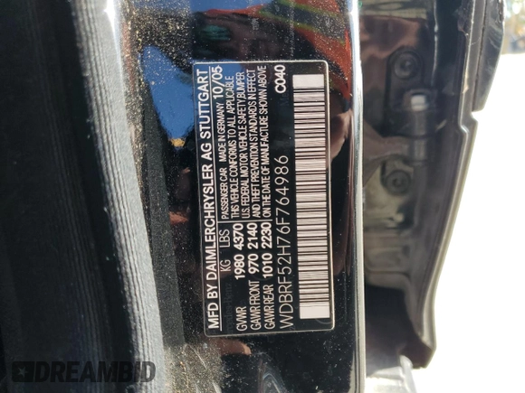 2006 Mercedes-Benz C 230 Sport with VIN WDBRF52H76F764986, listed as a Copart auction lot 49978785 with 76,405 mi miles and Clean Title. Bid and sale history available at carsss.com. Image 12.