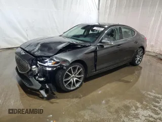 2023 Genesis G70 2.0T with VIN KMTG34TA1PU131167, listed as a Copart auction lot 80670154 with 27,980 mi miles and Clean Title. Bid and sale history available at DreamBid. Image 1.