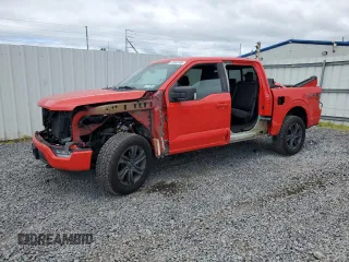 2021 Ford F-150 XL with VIN 1FTFW1E54MKD19530, listed as a Copart auction lot 55453335 with 34,837 mi miles and Salvage title. Bid and sale history available at DreamBid. Image 1.