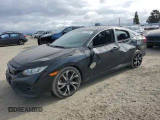 2018 Honda Civic Si z VIN 2HGFC1E5XJH705687, wystawiony jako Copart lot #54732635 z przebiegiem 207 107 mil mil oraz Szkoda całkowita • Salvage title. Historia ofert i sprzedaży dostępna na DreamBid. Obrazek 1.