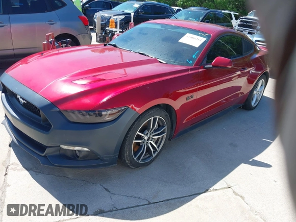 2016 Ford Mustang GT with VIN 1FA6P8CF1G5225485, listed as a IAAI auction lot 42086353 with 119,551 mi miles. Bid and sale history available at carsss.com. Image 19.