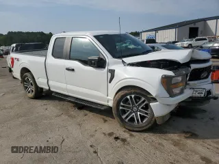 2023 Ford F-150 XL with VIN 1FTEX1EP8PKF69707, listed as a Copart auction lot 53138065 with 18,816 mi miles and Salvage title. Bid and sale history available at DreamBid. Image 4.