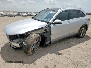 2020 Mercedes-Benz GLC 300 with VIN W1N0G8DB9LF801140, listed as a Copart auction lot 59911945 with 42,284 mi miles and Salvage title. Bid and sale history available at DreamBid. Image 1.