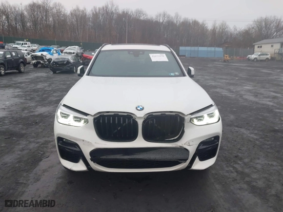 2021 BMW X3 M40i with VIN 5UXTY9C07M9F32001, listed as a IAAI auction lot 41673270 with 45,752 mi miles. Bid and sale history available at carsss.com. Image 12.