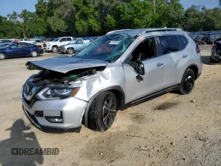 2018 Nissan Rogue SV with VIN JN8AT2MT7JW466507, listed as a Copart auction lot 51020165 with 59,081 mi miles and Salvage Title. Bid and sale history available at carsss.com. Image 1.