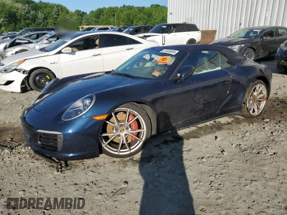 2018 Porsche 911 Carrera S with VIN WP0CB2A98JS147463, listed as a Copart auction lot 57485085 with Not provided miles and Salvage title. Bid and sale history available at DreamBid. Image 1.