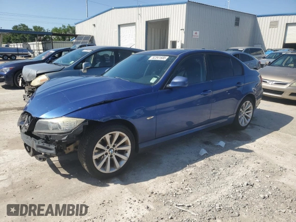 2011 BMW 3 Series 328i with VIN WBAPH7C57BE674219, listed as a Copart auction lot 52341685 with 153,621 mi miles and Salvage Title. Bid and sale history available at carsss.com. Image 1.
