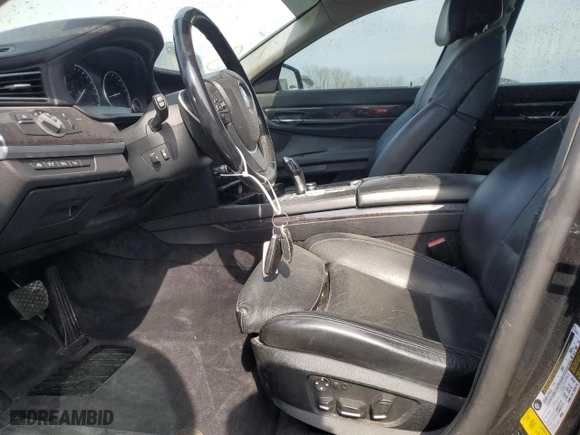 2009 BMW 7 Series 750Li with VIN WBAKB83539CY60640, listed as a Copart auction lot 46598195 with 130,443 mi miles and Salvage Title. Bid and sale history available at carsss.com. Image 7.