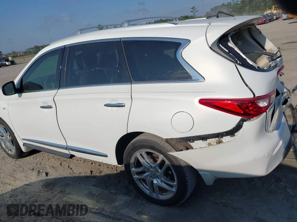 2014 Infiniti QX60 with VIN 5N1AL0MM7EC511196, listed as a IAAI auction lot 42028198 with 109,313 mi miles and . Bid and sale history available at DreamBid. Image 14.