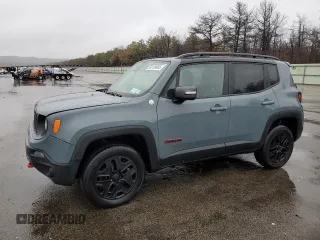 2018 Jeep Renegade Trailhawk with VIN ZACCJBCB1JPG82918, listed as a Copart auction lot 50138465 with 57,766 mi miles and Salvage Title. Bid and sale history available at carsss.com. Image 1.