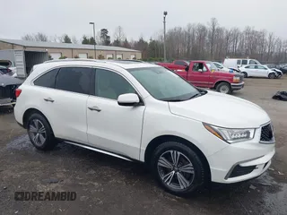 2017 Acura MDX with VIN 5FRYD4H39HB024919, listed as a IAAI auction lot 41785118 with 90,573 mi miles. Bid and sale history available at carsss.com. Image 1.