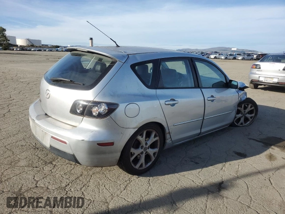 2008 Mazda 3 s GT *Ltd Avail* with VIN JM1BK344381806843, listed as a Copart auction lot 87468284 with 190,144 mi miles and Salvage Title. Bid and sale history available at carsss.com. Image 3.