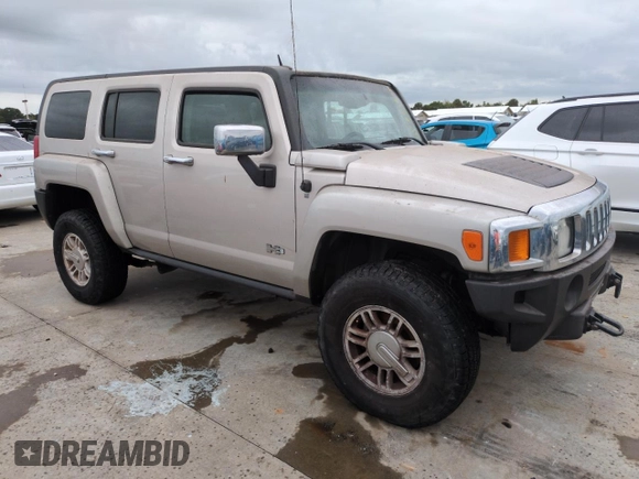 2006 Hummer H3 with VIN 5GTDN136968257640, listed as a Copart auction lot 74753394 with Not Provided miles and Salvage Title. Bid and sale history available at DreamBid. Image 4.