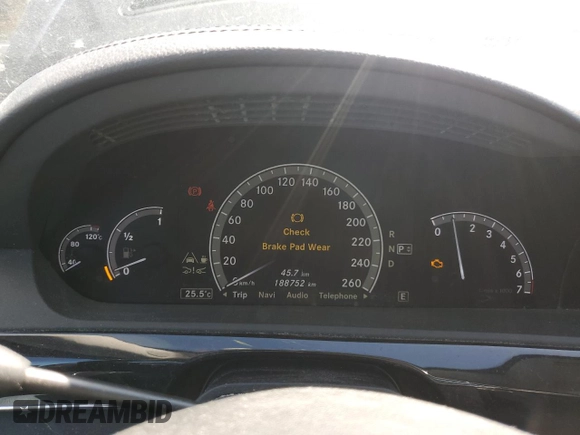 2012 Mercedes-Benz S 550 with VIN WDDNG9EB7CA468828, listed as a Copart auction lot 54895855 with 188,752 mi miles and Clean Title. Bid and sale history available at DreamBid. Image 9.