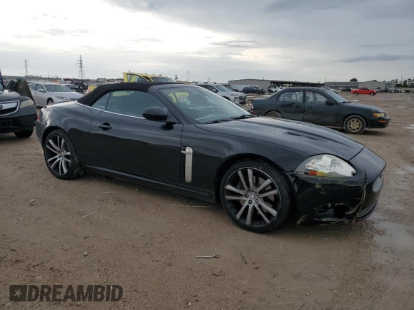 2007 Jaguar XK XKR with VIN SAJWA44C879B19251, listed as a Copart auction lot 50807595 with 100,715 mi miles and Salvage Title. Bid and sale history available at DreamBid. Image 4.