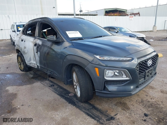 2021 Hyundai Kona SEL with VIN KM8K22AA0MU621352, listed as a IAAI auction lot 41535153 with 1 mi miles. Bid and sale history available at carsss.com. Image 1.