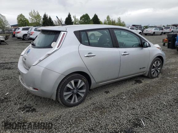 2013 Nissan LEAF SL with VIN 1N4AZ0CP9DC413421, listed as a Copart auction lot 54562415 with 84,490 mi miles and Salvage title. Bid and sale history available at DreamBid. Image 3.