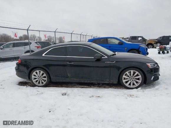 2018 Audi A5 Coupe Premium Plus with VIN WAUPNAF50JA003398, listed as a IAAI auction lot 41366661 with NaN miles. Bid and sale history available at carsss.com. Image 13.