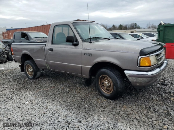 1996 Ford Ranger XL with VIN 1FTCR10A6TUD68567, listed as a Copart auction lot 44497975 with 148,462 mi miles and Salvage Title. Bid and sale history available at carsss.com. Image 4.