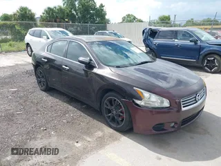 2012 Nissan Maxima SV with VIN 1N4AA5AP7CC814410, listed as a IAAI auction lot 42636484 with 144,363 mi miles and . Bid and sale history available at DreamBid. Image 1.