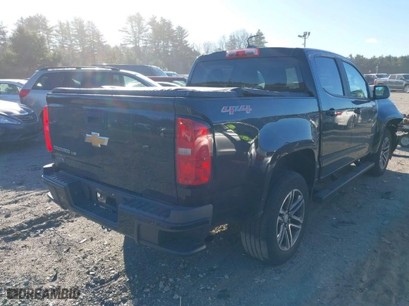 2020 Chevrolet Colorado 4WD Work Truck with VIN 1GCGTBEN3L1226103, listed as a IAAI auction lot 41270445 with 48,371 mi miles. Bid and sale history available at carsss.com. Image 4.