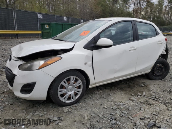 2014 Mazda 2 Sport with VIN JM1DE1KY3E0181629, listed as a Copart auction lot 51043475 with 107,849 mi miles and Salvage Title. Bid and sale history available at carsss.com. Image 1.