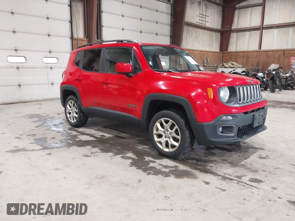 2018 Jeep Renegade Latitude with VIN ZACCJBBB8JPH30688, listed as a IAAI auction lot 42205960 with Not Provided miles and . Bid and sale history available at carsss.com. Image 1.