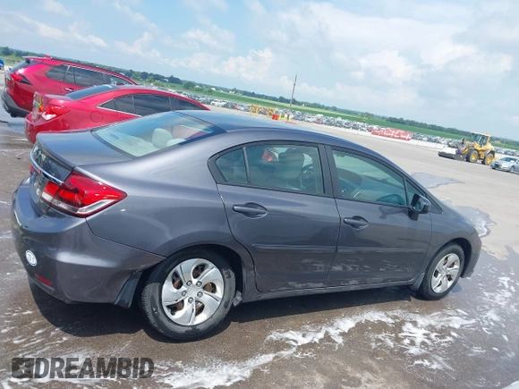 2015 Honda Civic LX with VIN 2HGFB2F59FH561578, listed as a IAAI auction lot 42622451 with 115,387 mi miles and . Bid and sale history available at DreamBid. Image 13.