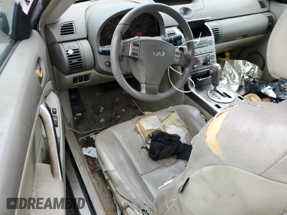 2003 Infiniti G35 w/Leather z VIN JNKCV54E53M201132, wystawiony jako Copart lot #56076775 z przebiegiem 174 657 mil mil oraz Szkoda całkowita • Salvage title. Historia ofert i sprzedaży dostępna na DreamBid. Obrazek 8.