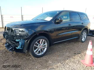 2022 Dodge Durango GT Plus with VIN 1C4RDJDG8NC182559, listed as a IAAI auction lot 40944833 with 57,007 mi miles. Bid and sale history available at carsss.com. Image 2.