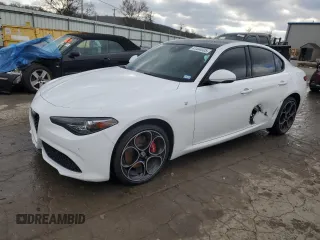 2022 Alfa Romeo Giulia Veloce with VIN ZARFANBN2N7653138, listed as a Copart auction lot 41444005 with 0 mi miles and Salvage Title. Bid and sale history available at carsss.com. Image 1.