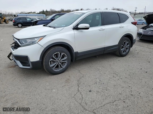 2022 Honda CR-V EX-L with VIN 2HKRW2H89NH659622, listed as a Copart auction lot 52549705 with 40,645 mi miles and Salvage Title. Bid and sale history available at carsss.com. Image 1.