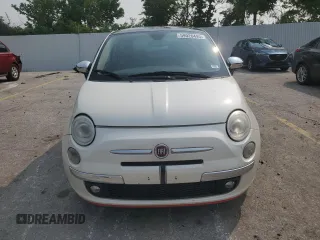 2012 FIAT 500 Lounge with VIN 3C3CFFCR9CT127351, listed as a Copart auction lot 59026495 with 78,147 mi miles and Salvage title. Bid and sale history available at DreamBid. Image 5.
