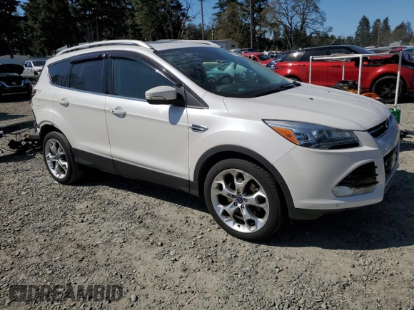 2016 Ford Escape Titanium with VIN 1FMCU9J98GUC00707, listed as a Copart auction lot 54197425 with 95,568 mi miles and Salvage Title. Bid and sale history available at DreamBid. Image 4.