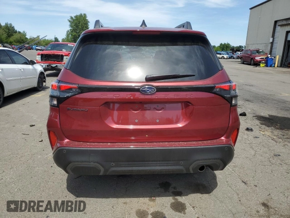 2025 Subaru Forester Limited z VIN JF2SLDRC0SH489669, wystawiony jako Copart lot #55122905 z przebiegiem 5 475 mil mil oraz Szkoda całkowita • Salvage title. Historia ofert i sprzedaży dostępna na DreamBid. Obrazek 6.