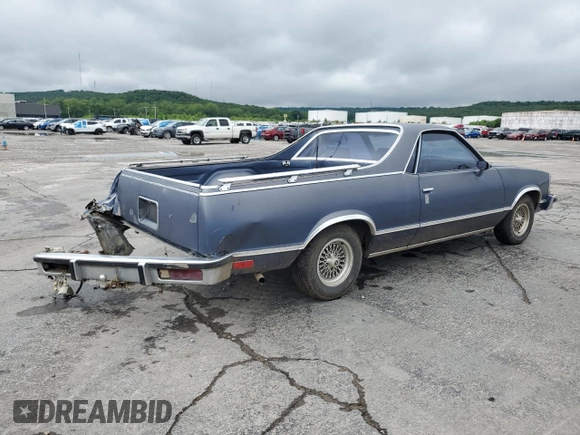 1981 Chevrolet El Camino z VIN 1GCCW80H0BD478009, wystawiony jako Copart lot #55471785 z przebiegiem 2 013 mil mil oraz Szkoda całkowita • Salvage title. Historia ofert i sprzedaży dostępna na DreamBid. Obrazek 3.
