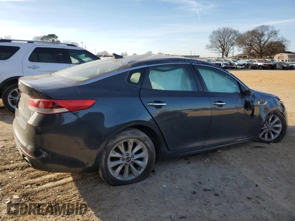 2016 Kia Optima LX with VIN 5XXGT4L37GG069425, listed as a Copart auction lot 46176795 with 135,950 mi miles and Salvage Title. Bid and sale history available at carsss.com. Image 3.