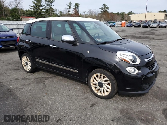 2015 FIAT 500L Lounge with VIN ZFBCFACH5FZ030024, listed as a Copart auction lot 54107425 with 126,689 mi miles and Clean Title. Bid and sale history available at DreamBid. Image 4.